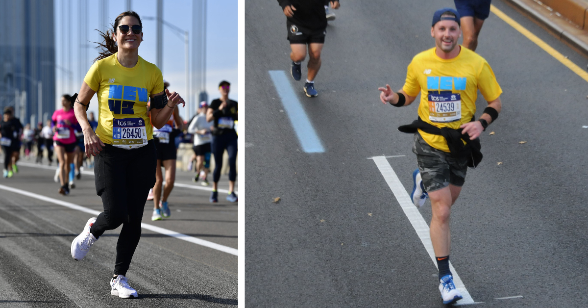 featured-image-team-new-42-2021-nyc-marathon-1200×628 Two runners from Team New 42 participating in the 2021 TCS NYC Marathon.