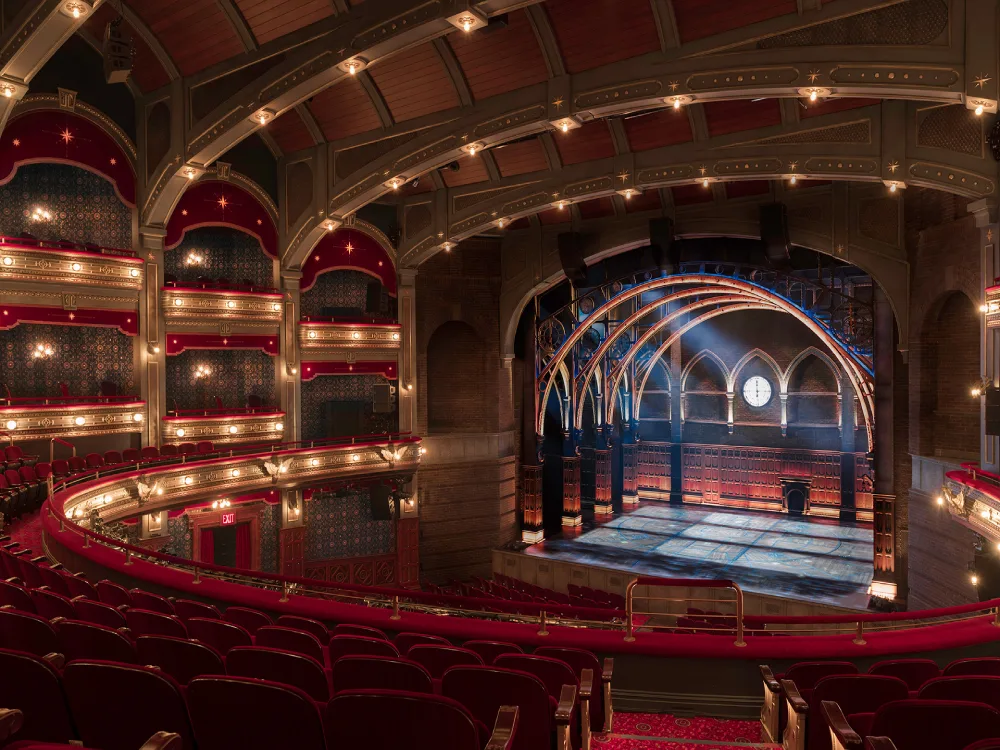 lyric-interior-harry-potter Interior of Lyric Theater during run of Harry Potter and the Cursed Child