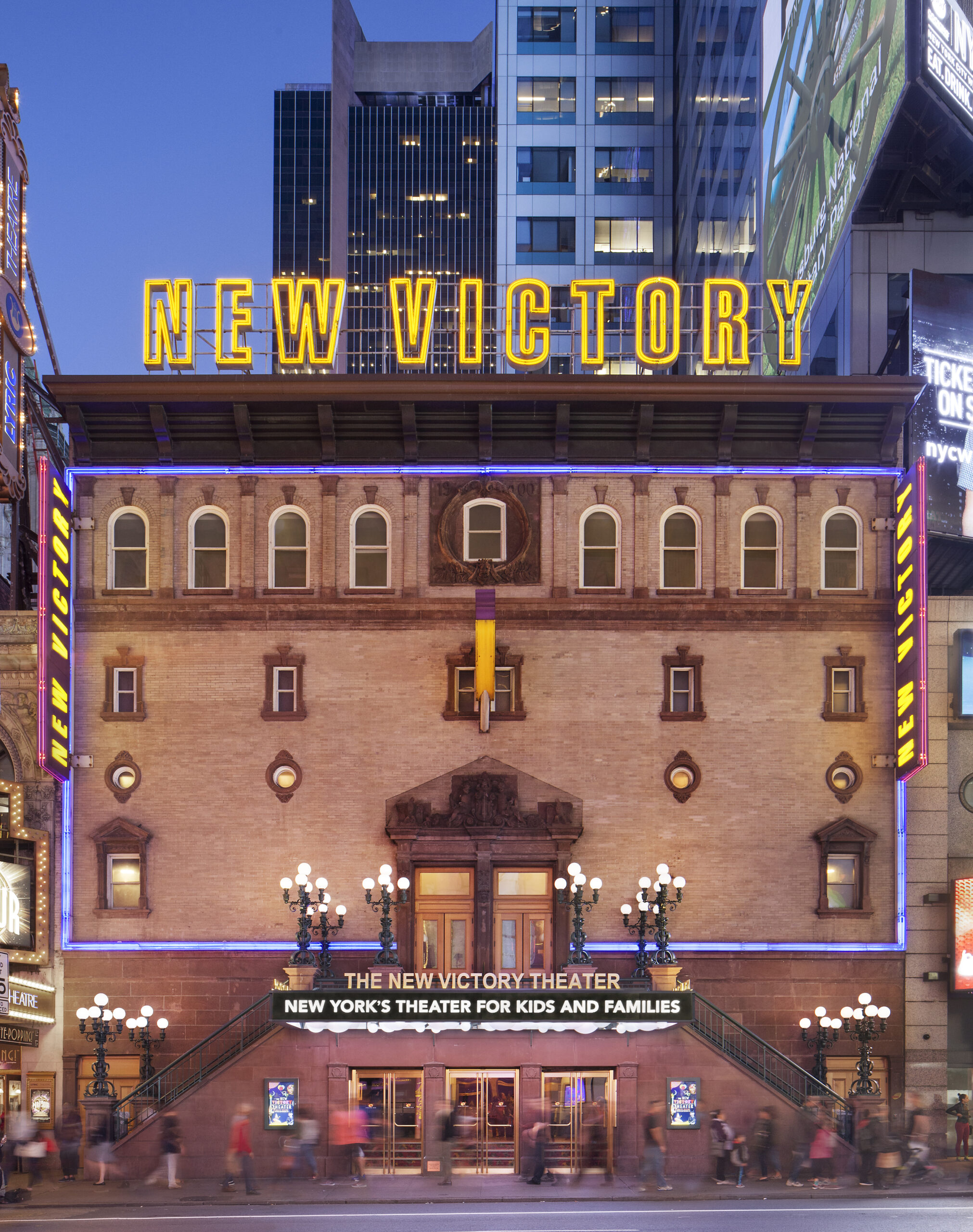 New Victroy Theater marquee, circa 2024