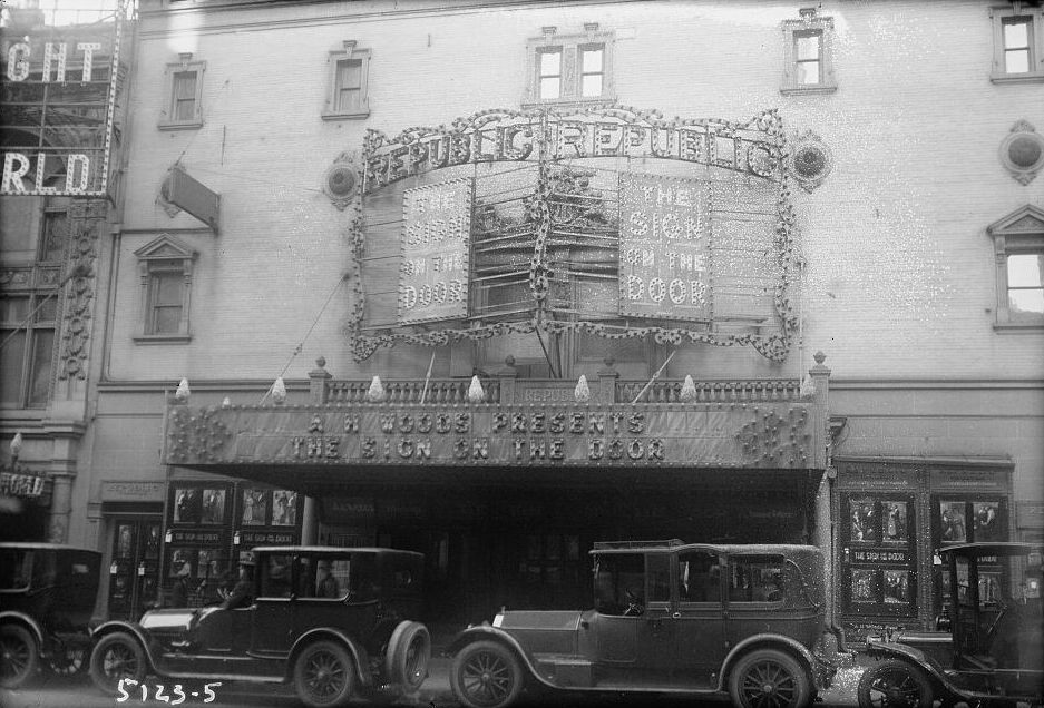 Republic Theater Marquee from 1920