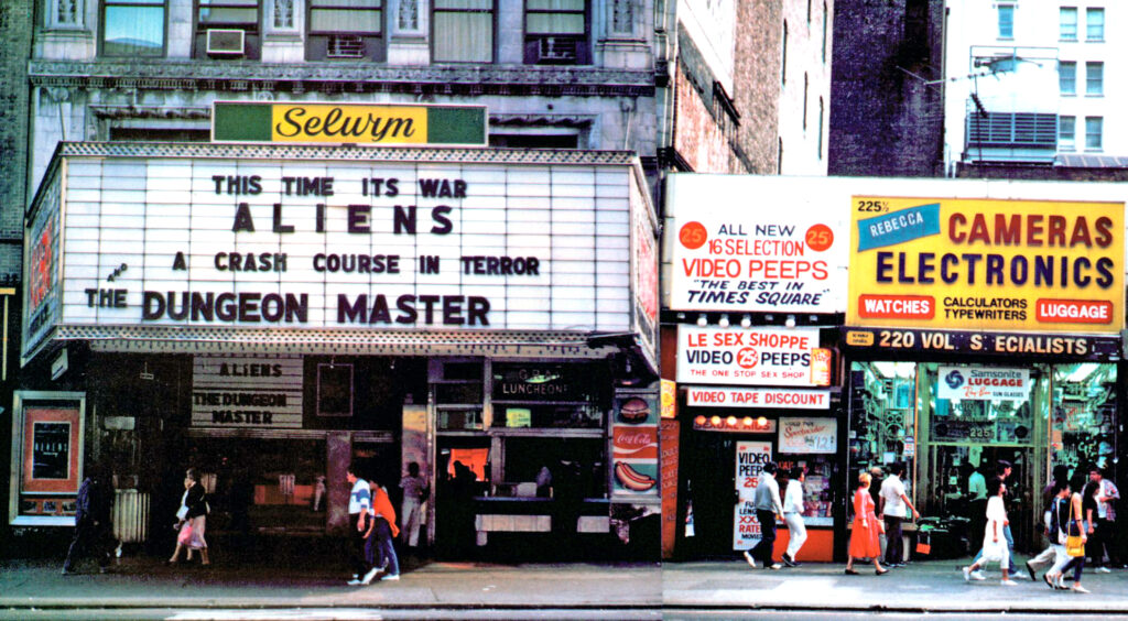 Selwyn Theatre marquee showing Aliens